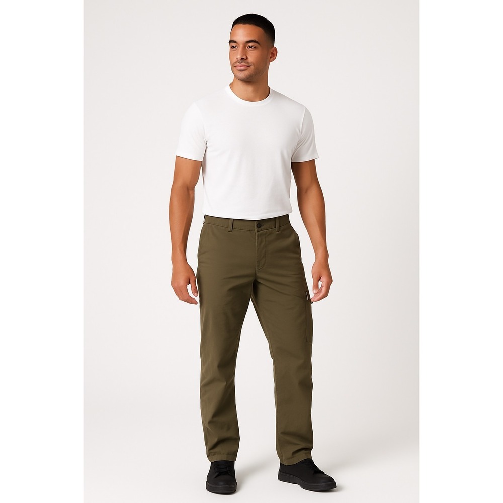 Lululemon Pants Mens 34 Beige Golf Wet Dry Warm Wide Leg Pockets Outdoor Logo